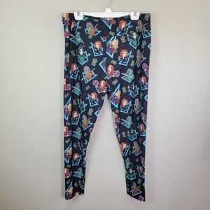 Celestial Superheroine Polyester‎ and Spandex Ankle Leggings Size 1X/2X